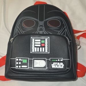 Funko Disney Pop Star Wars Darth Vader Black Mini Backpack with Red Straps